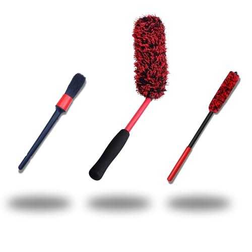oesee Angled Wheel Brush Kit 3 Pack- Angled Microfiber...