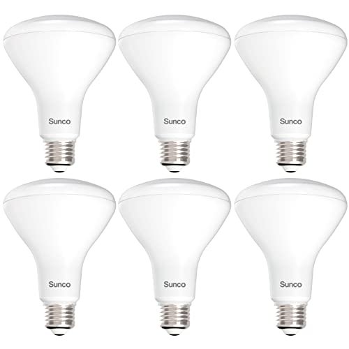Sunco 6 Pack BR30 Light Bulb LED Recessed Can Light...