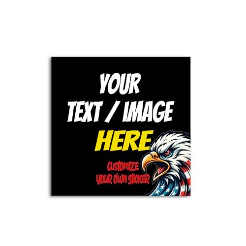 Custom Vinyl Bumper Stickers for Cars, Personalized Text...