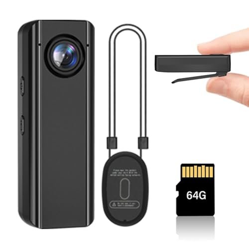 DBJIBF Mini Body Camera 64GB, 4K 30FPS Action POV...