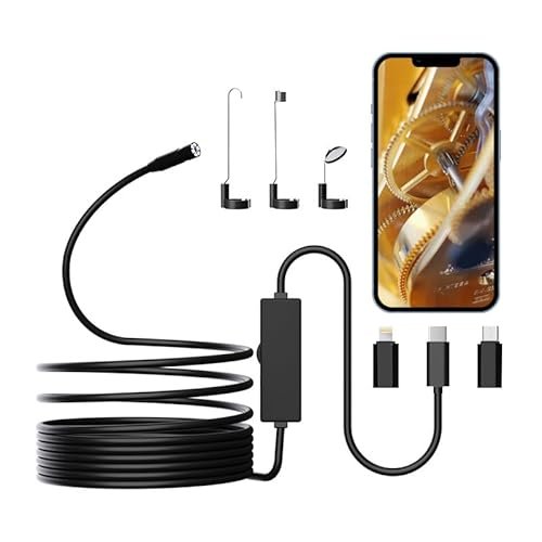 Endoscope Camera with Light iPhone: 1920P HD Borescope with...