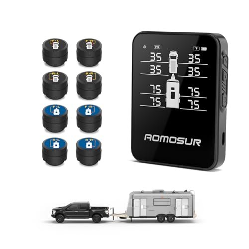 Wireless Tire Pressure Monitoring System for RV Travel...