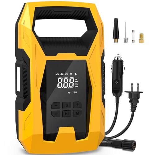 CARSUN AC/DC Tire Inflator Portable Air Compressor, Dual...