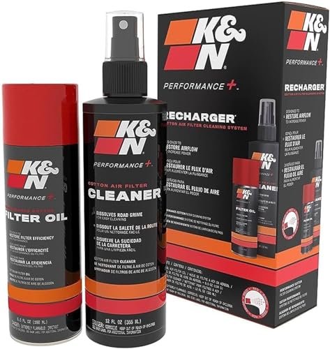 K&N Air Filter Cleaning Kit: Aerosol Filter Cleaner and...