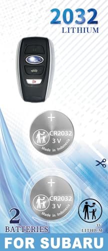 (2 Pack) CR2032 Key fob Battery Replacement for Subaru...