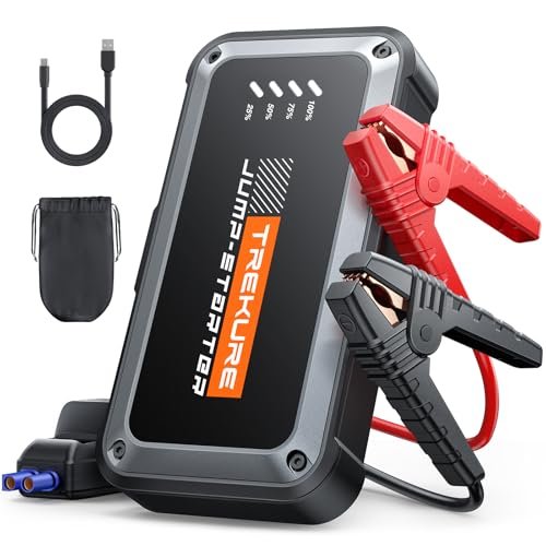 TREKURE Portable Car Battery Jump Starter 3500A 16800mAh...