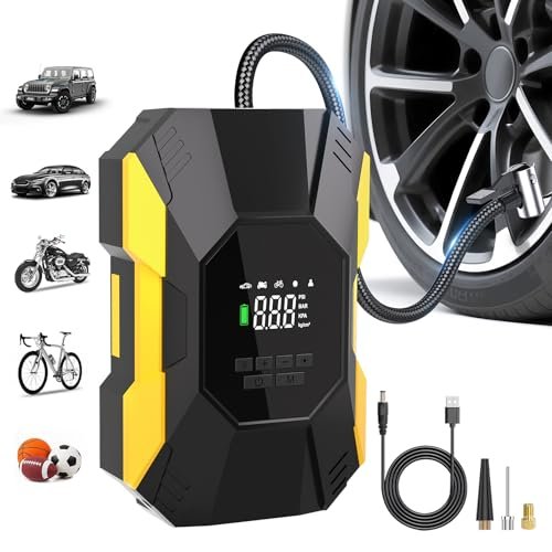 Tire Inflator Portable Air Compressor,150PSI Cordless Air...
