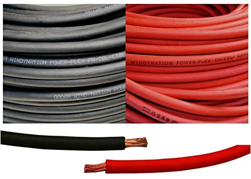 8 Gauge 8 AWG 15 Feet Black + 15 Feet...