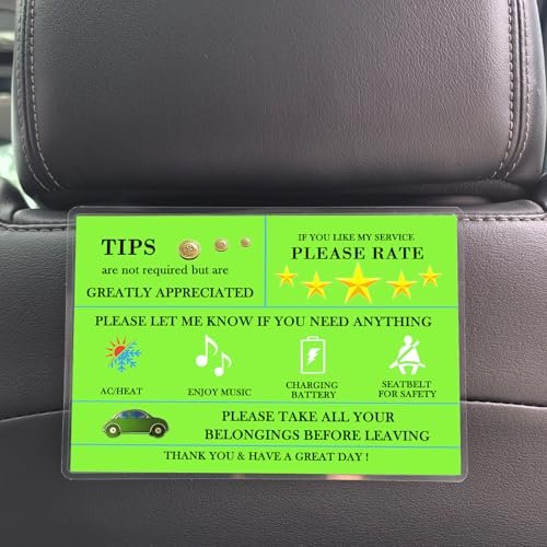 Spanish and English Rideshare Car Sign 3-Pack — Higher...