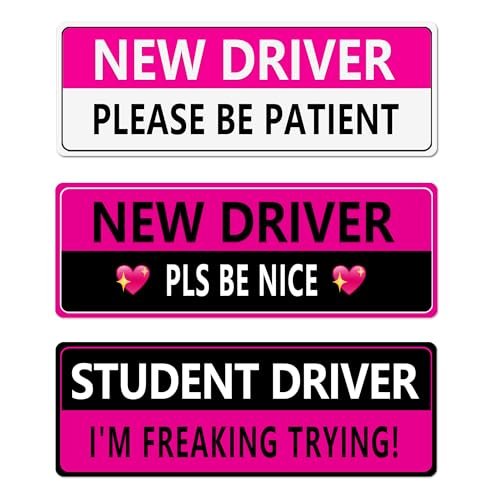 Funny Safety Warning New Driver Magnet Reusable Please Be...