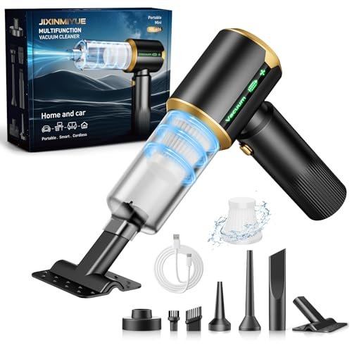 JIXINMIYUE Car Handheld Vacuum Cordless: Car Vacuum Cleaner...