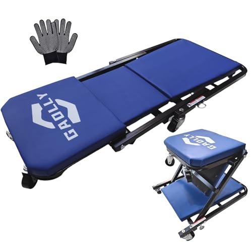 GAOLLY Garage Shop Creepers, Foldable Z Creeper 2-in-1 for...