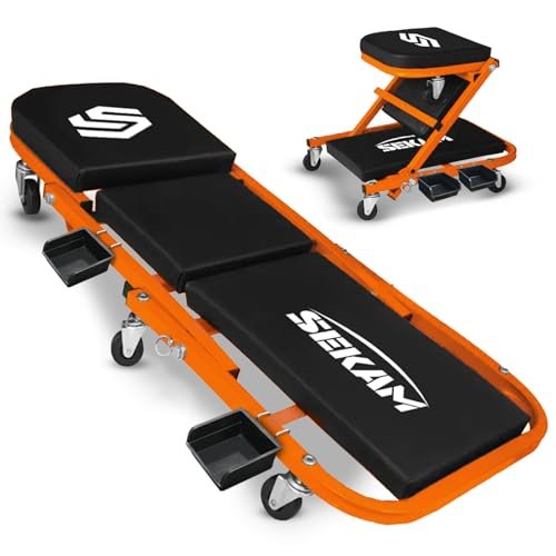 SEKAM Mechanic Creeper 36 Inch 300 LBS Capacity, 2 in...