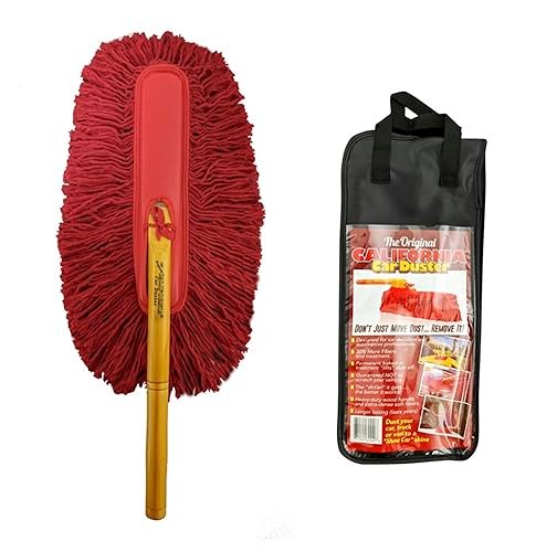 California Car Duster 62442 Standard Car Duster with Wooden...