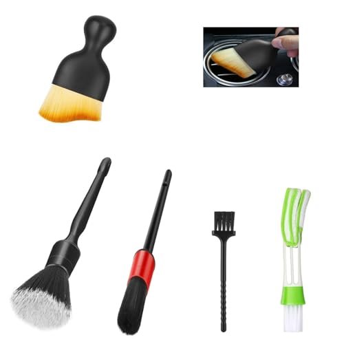 Fitosy Car Interior Duster Detail Brushes, Soft Bristles...