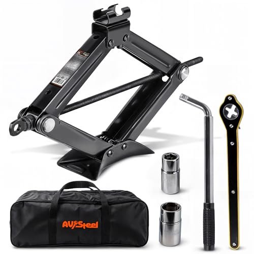 AV Steel Scissor Jack for Car 2 Ton (4409 lbs)...