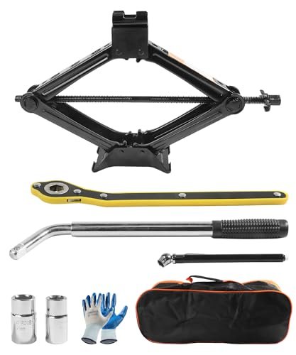 SCUARI Car Jack,Car Jack and Stand Kit,2 Ton Scissor...