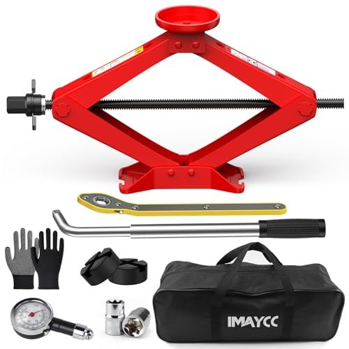 Scissor Jack for Car 2.5 Ton(5512 lbs) Car Jack Kit,...