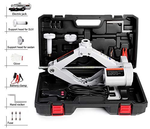 STANDTALL Electric Car Jack 3T Scissor Floor Jack Set 12V...