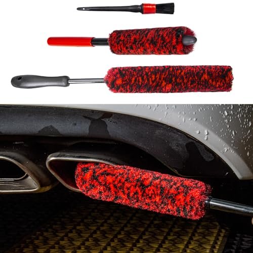 bzczh Metal Free Soft Wheel Cleaner Brush, Synthetic Wool...