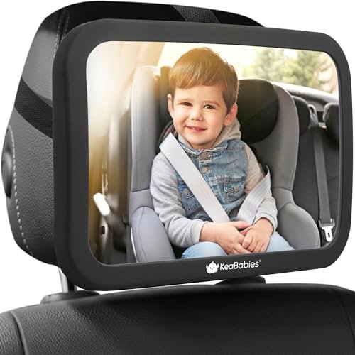Safety Baby Car Seat Mirror - Wide Shatterproof Backseat...