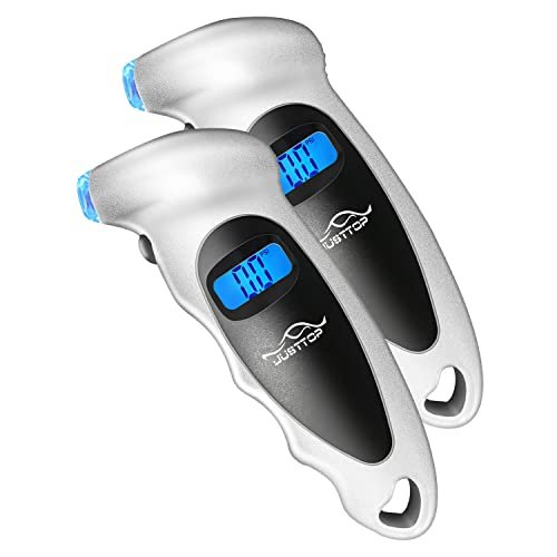 JUSTTOP 2 Pack Digital Tire Pressure Gauge, 150PSI 4...
