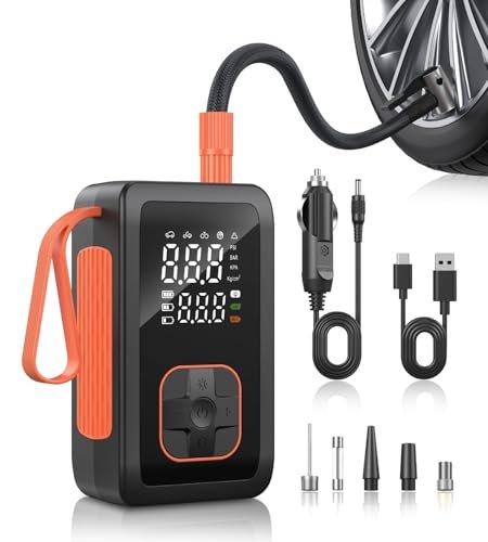 Tire Inflator Portable Air Compressor, 180PSI & 15000mAh...