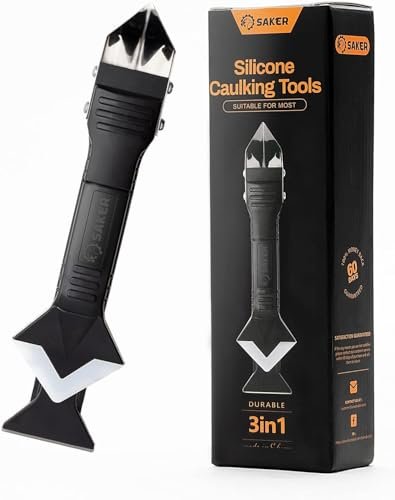 Saker Silicone Caulking Tools-3 in 1 Sealant Finishing Tool...