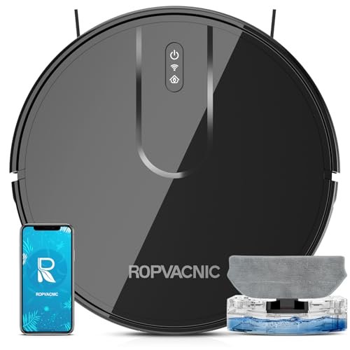ROPVACNIC Robot Vacuum Cleaner Robot Vacuum and Mop Combo...
