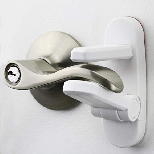 Door Lever Locks (4 Pack) - Prevents Toddlers from...