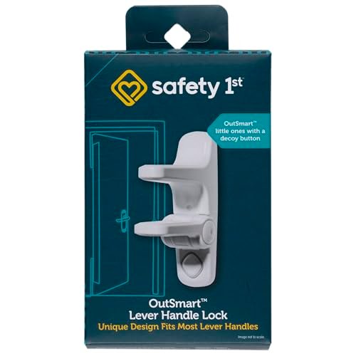 Safety 1st OutSmart Child Proof Door Lever Lock, White, 1...