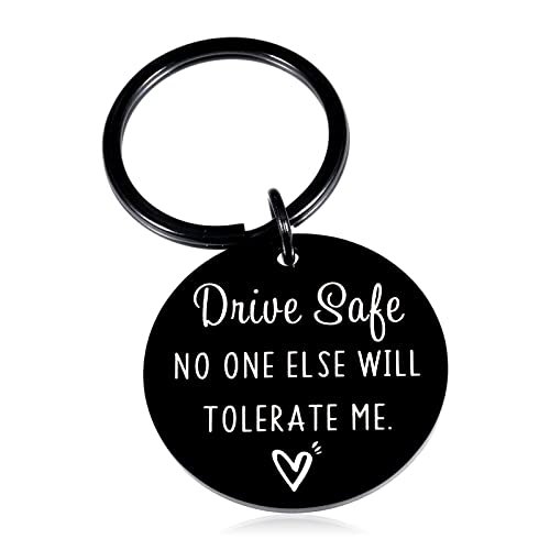 Drive Safe Keychains for Boyfriend Gifts from Girlfriend...