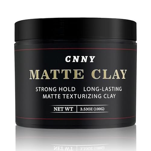 CNNY Men's Hair Styling Clay 3.53 oz, Firm Hold, Matte...