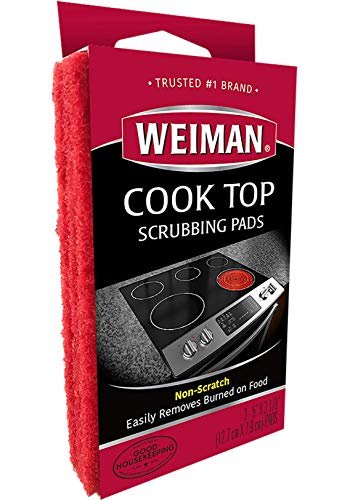 Weiman Cook Top Scrubbing Pads – Gently Clean and Remove...
