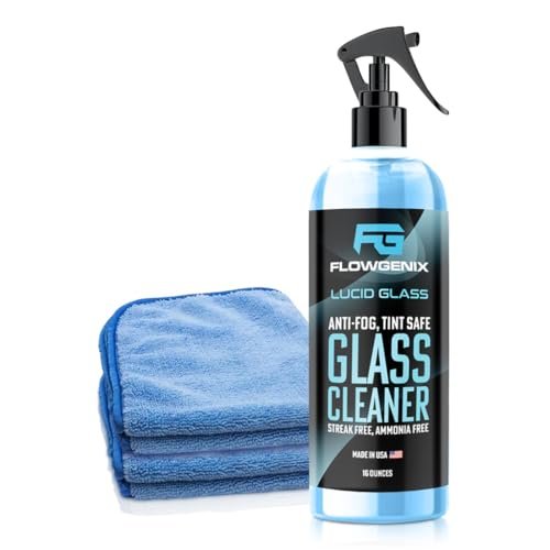 Flowgenix Window and Glass Cleaner Streak Free for Cars -...