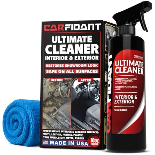 Carfidant Interior Car Cleaner - Removes Stains & Deep...