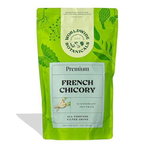 Worldwide Botanicals French Chicory Root, 1 Pound - Brew...