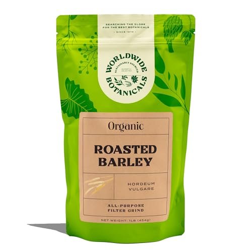 Worldwide Botanicals Organic Barley, Dark Roast – 1 lb...