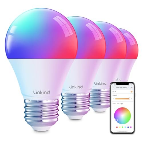 Linkind Smart Light Bulbs, Smart Bulb That Work with...