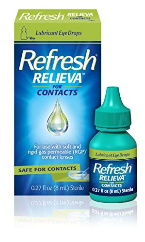 Refresh Relieva for Contacts Lubricant Eye Drops For Dry...