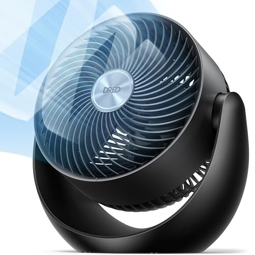 Dreo Fan for Bedroom, Table Air Circulator for Whole...