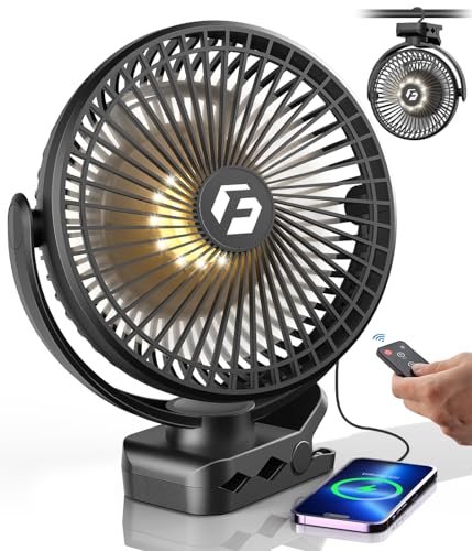 24000mAh Clip on Fan for Golf Cart - 8-inch Portable...