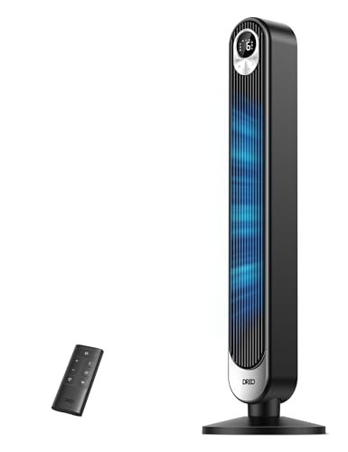 Dreo Tower Fan for Bedroom, 90° Oscillating Standing Fan,...