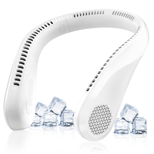 Portable Neck Fan Rechargeable, 360° Cooling Personal Fan...