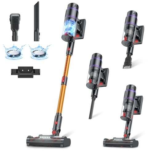 Cordless Vacuum Cleaner, 550W/50Kpa/70Mins Vacuum Cleaners...