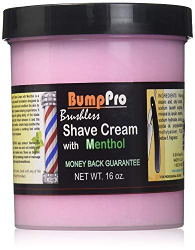 Bump Pro Brushless Shave Cream, Menthol