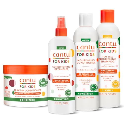 Cantu Care for Kids Haircare Regimen Set with Large Size...