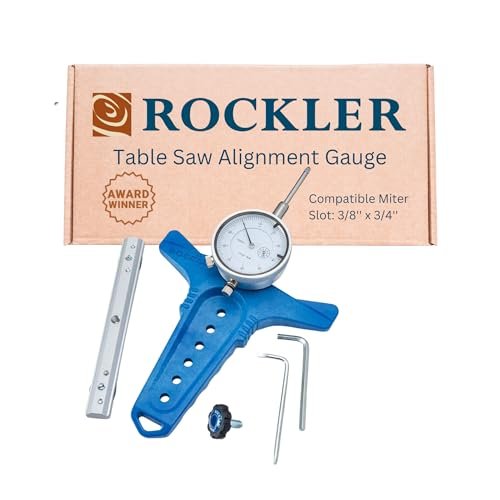 Rockler Table Saw Alignment Gauge - Precision Dial...