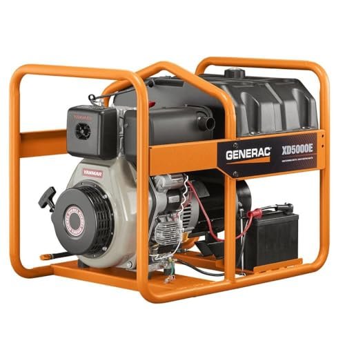 Generac 6864 XD5000E 5000-Watt Diesel-Powered Portable...