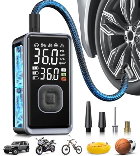 Tire Inflator Portable Air Compressor, 150PSI Cordless Mini...